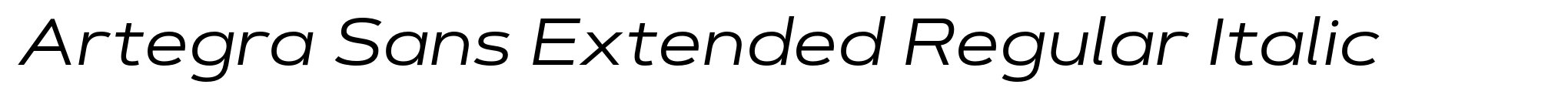 Artegra Sans Extended Regular Italic image